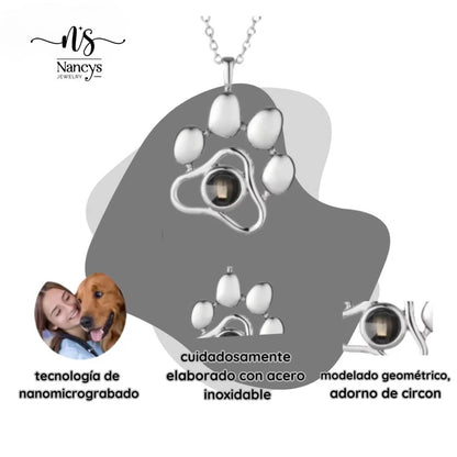 Collar Huella Personalizado con Foto de Mascota