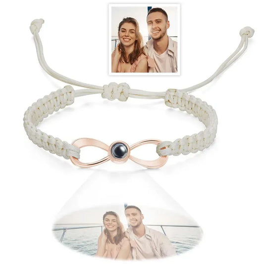 Pulsera Infinito De Proyección con Foto