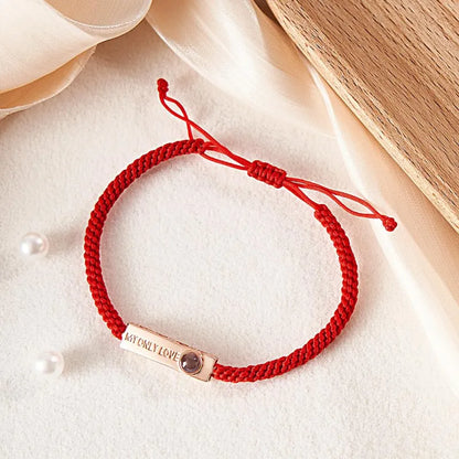 Pulsera Personalizada My Only Love Con Foto De Proyección