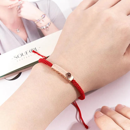 Pulsera Personalizada My Only Love Con Foto De Proyección
