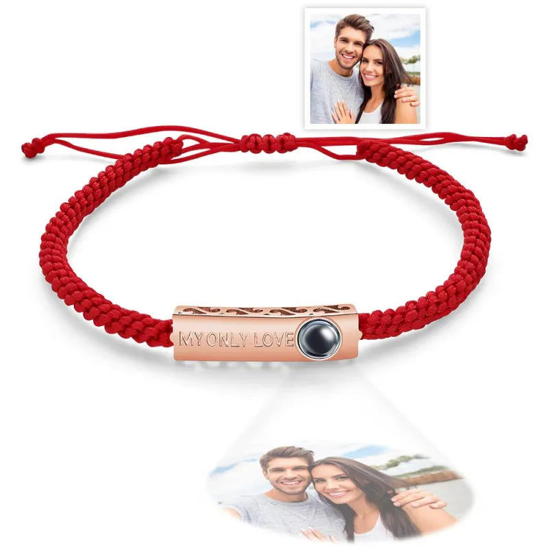 Pulsera Personalizada My Only Love Con Foto De Proyección