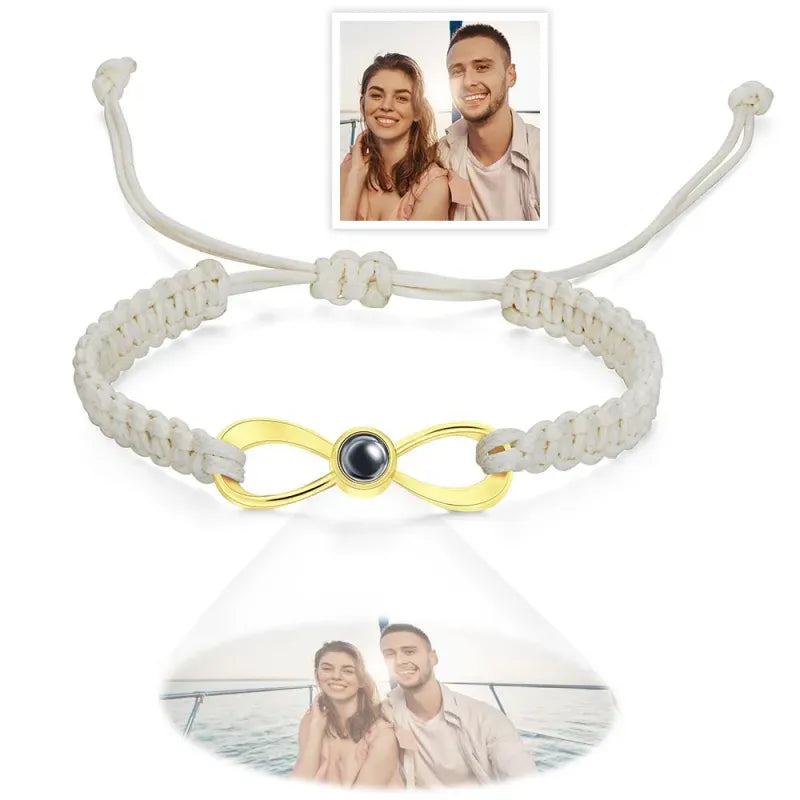Pulsera Infinito De Proyección con Foto