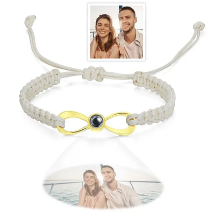 Pulsera Infinito De Proyección con Foto