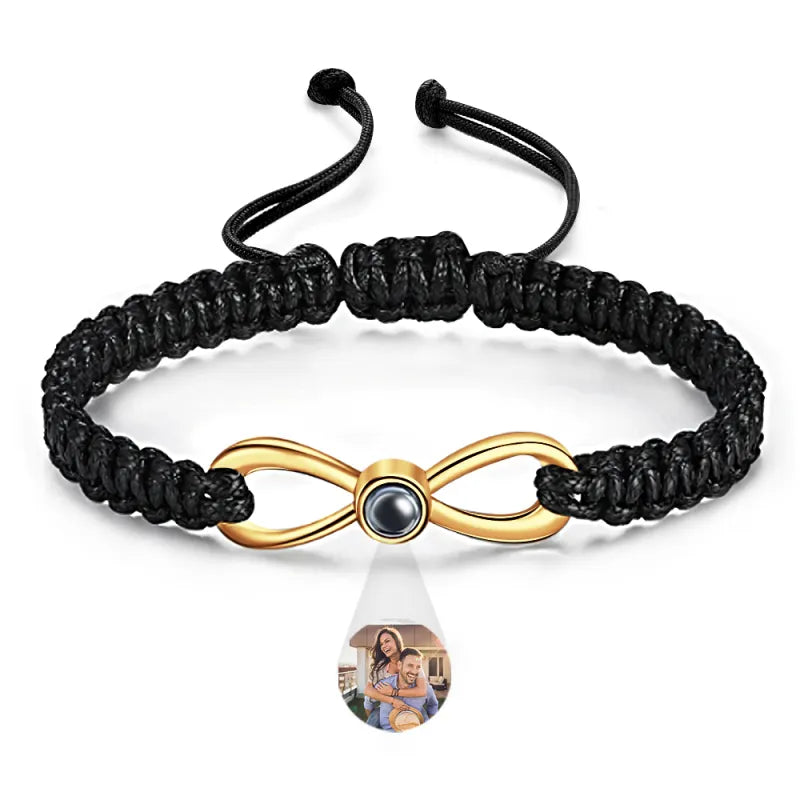 Pulsera Infinito De Proyección con Foto
