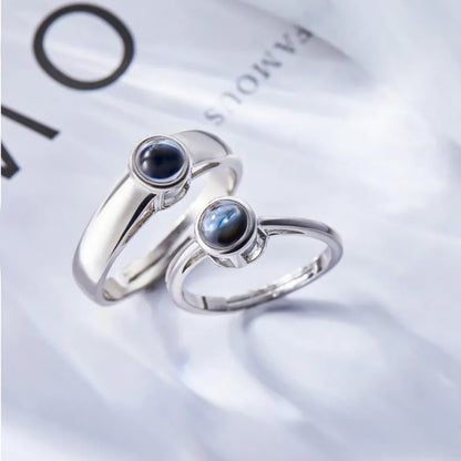 Anillo Parejas con Foto Proyección