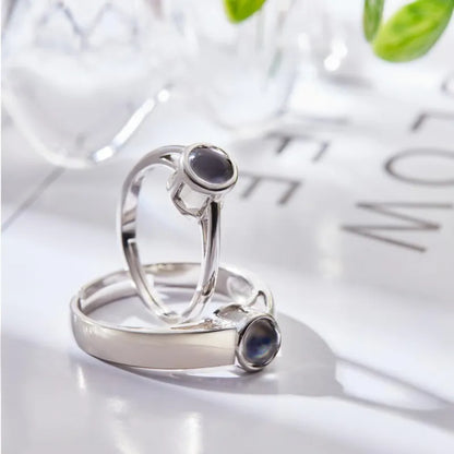 Anillo Parejas con Foto Proyección