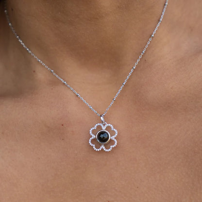 Collar Trébol con Foto Personalizada