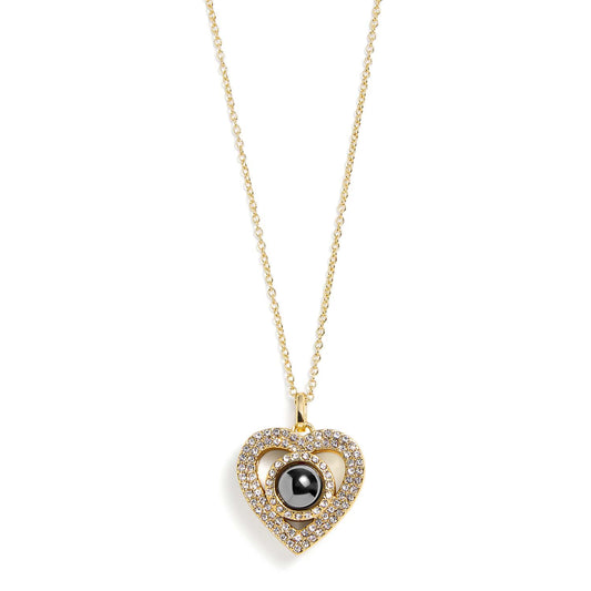 Collar Páve Corazón Personalizado con Foto