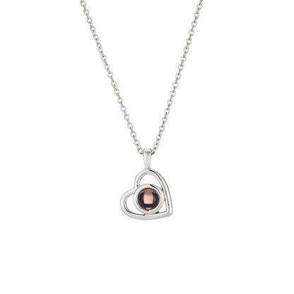 Collar corazon con foto personalizada