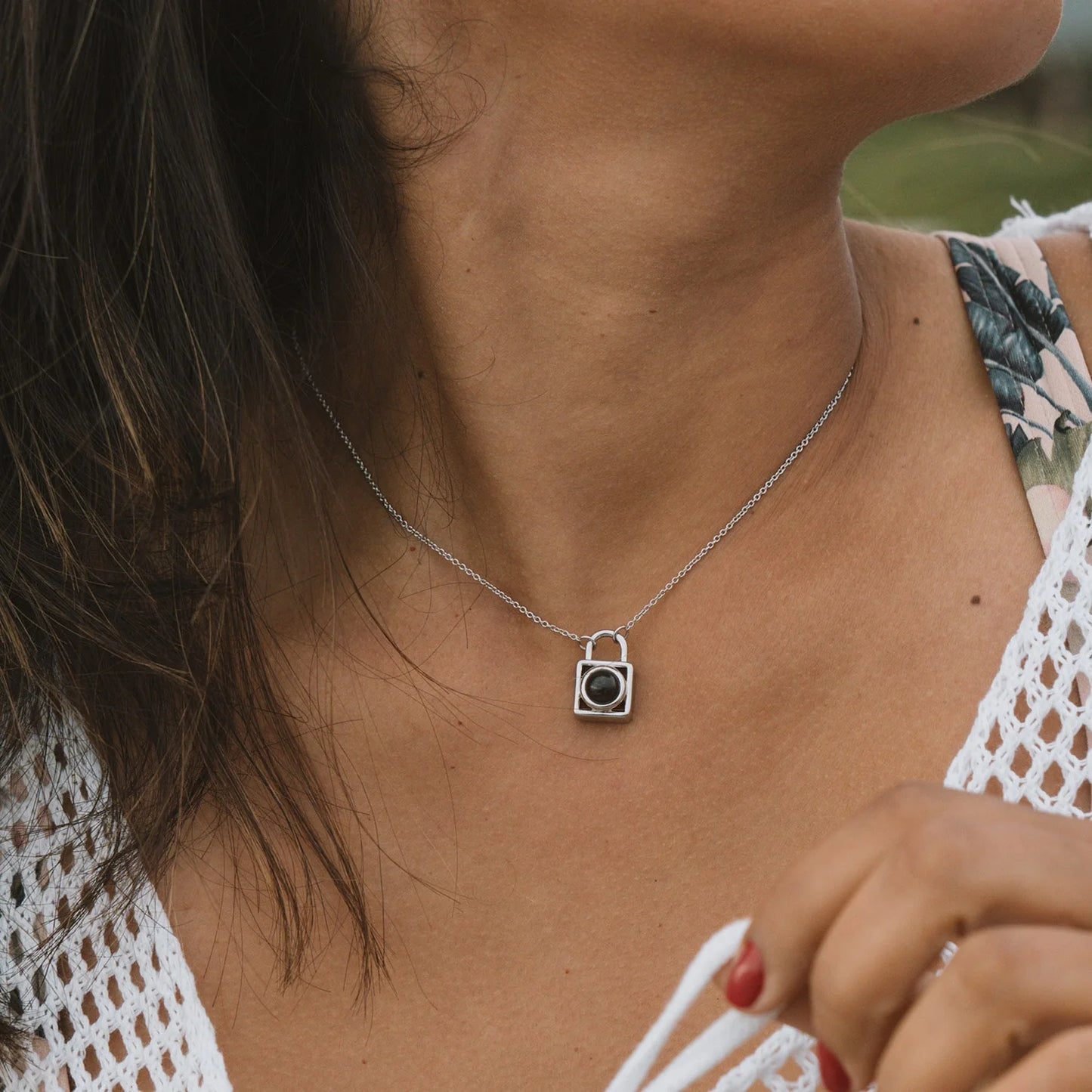 Collar con Candado con Foto Personalizada