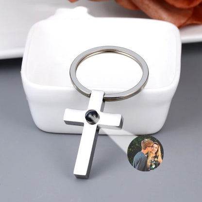 Llavero Cruz Personalizado con Foto