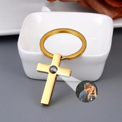 Llavero Cruz Personalizado con Foto