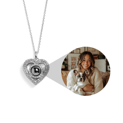 Collar Páve Corazón Personalizado con Foto